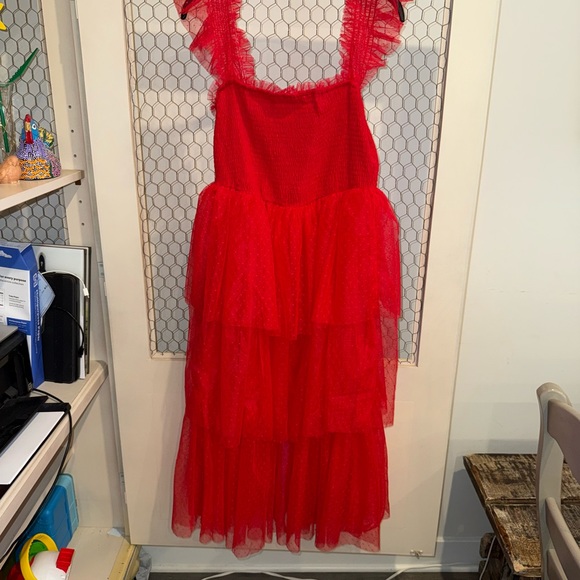 Red Dress Boutique Dresses & Skirts - Red dress Layered Tulle Dress